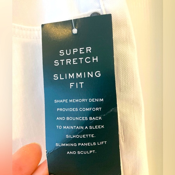 NWT Lauren Ralph Lauren Straight Denim Jeans Ankle White 14 - Picture 6 of 10